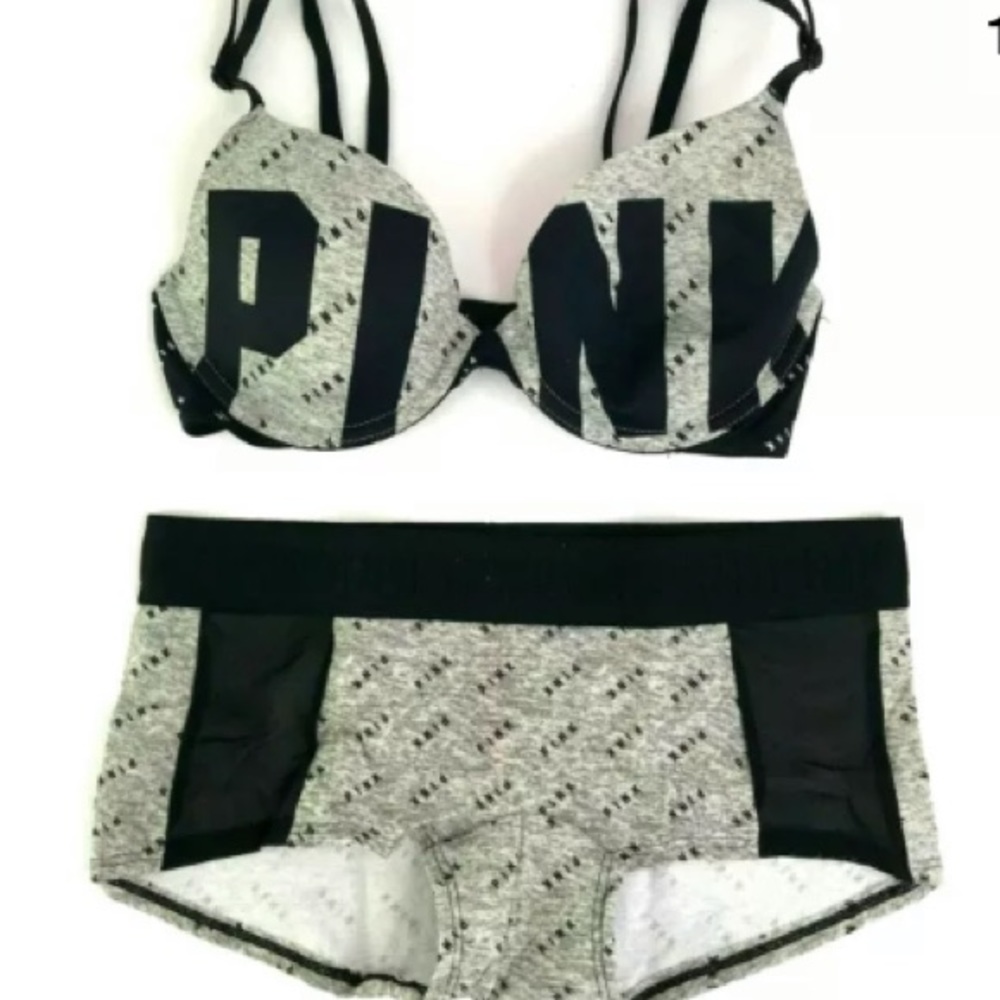 PINK VS 32B XS EveryWear Lightly Lined Bra Set